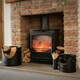 image 2 of Hill Interiors Three Piece Fire Wood Bucket Set - Black - One Size