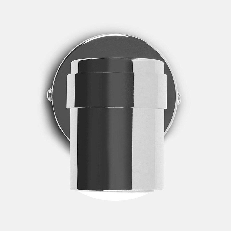 image 1 of ValueLights Modern Polished Chrome Single Wall Spotlight Fitting