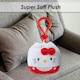 image 5 of Hello Kitty Soft Toy Cubeez Plush Red Cute Plush Huggable Cuddly 7cm Red