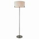 image 1 of Hayfield Floor Lamp Brushed Bronze Effect Plate & Natural Linen 1 Light IP20 - E27