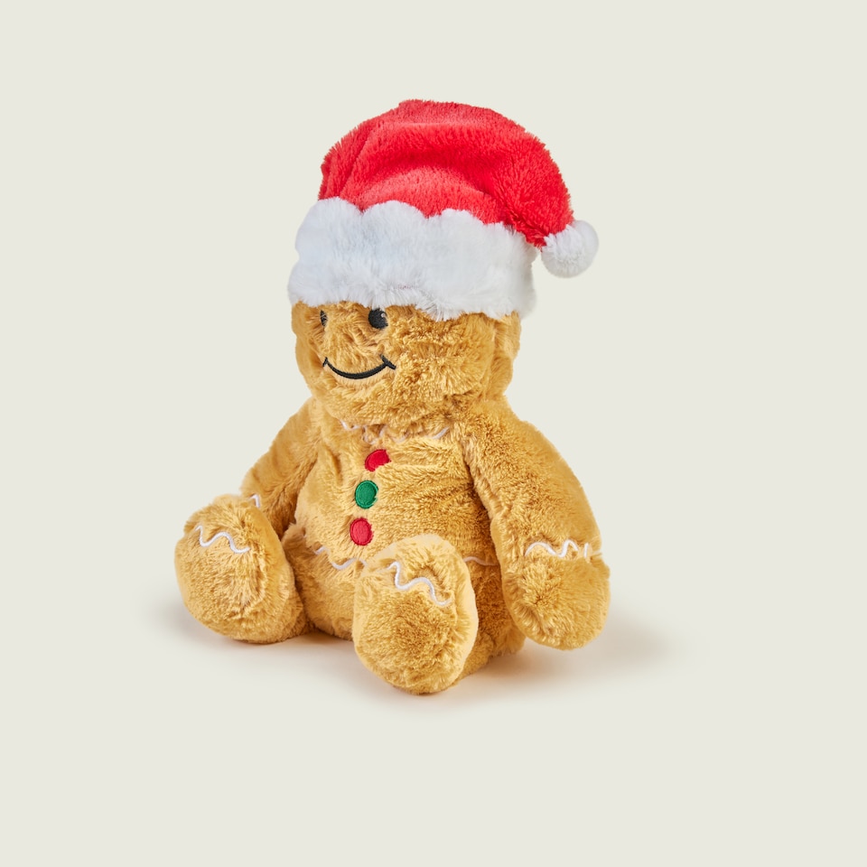 image 1 of Warmies Plush Gingerbread Man  LARGE