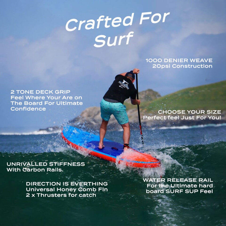 Shark SUPs Surf 9'2 x 32 x 5 Paddleboard - Tesco Groceries