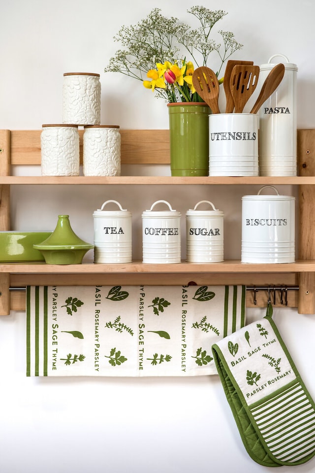 image 1 of Sketch Tea Coffee And Sugar Canister Set