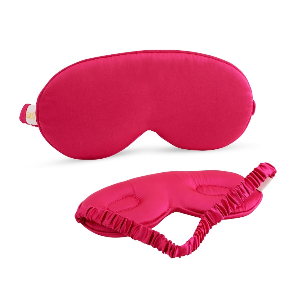 image 1 of SMUG Cloud Padded Satin Sleep Mask - Scarlett