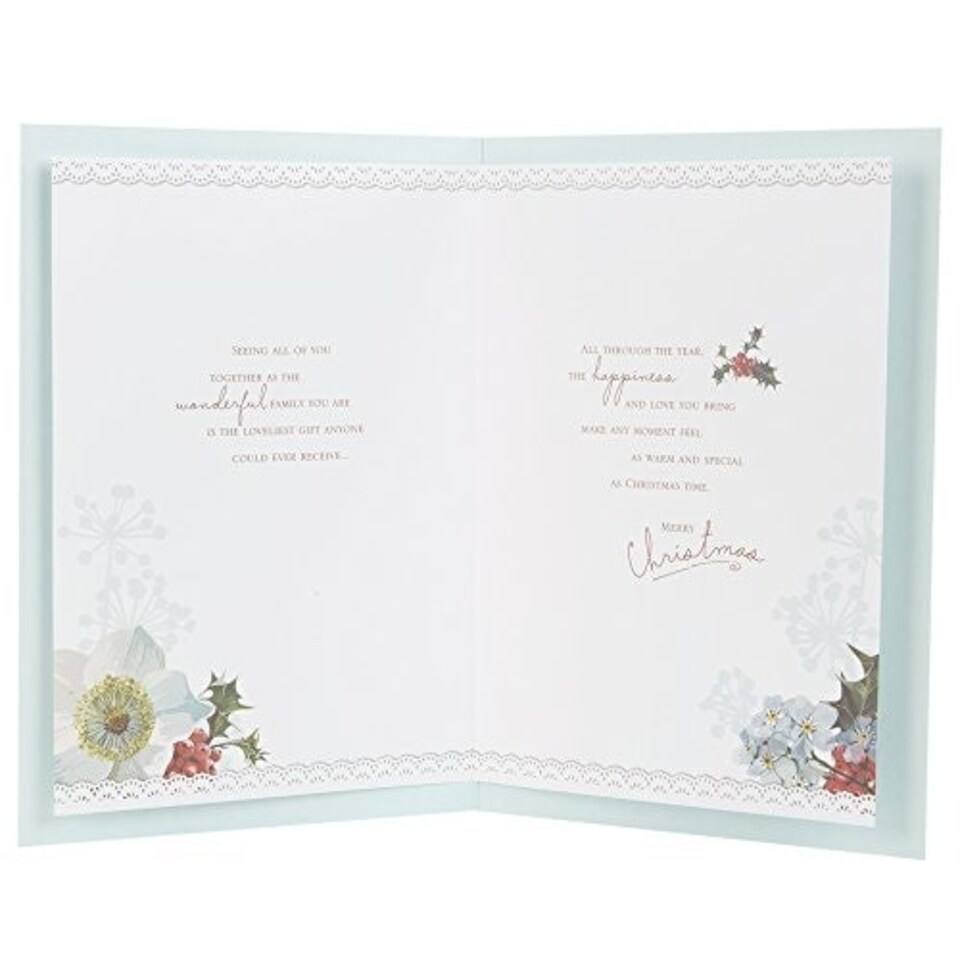 image 1 of Daughter and Family Christmas Traditional Hallmark Large Square Card