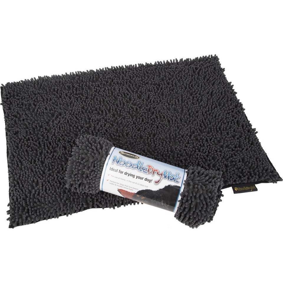 image 1 of Scruffs Noodle Dog Drying Mat | Grey | Grey | 90cm x 60cm | 1