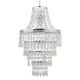 image 2 of First Choice Lighting Chrome Tiered Chandelier Style Light Shade Clear | Chrome