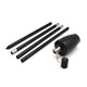 image 6 of Harbour Housewares Metal Garden Torches - Barrel - Black - Pack of 6