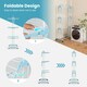image 7 of COSTWAY 4-Tier Collapsible Laundry Rack Foldable Drying Rack Blue