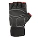 image 3 of Adidas Half-Finger Weightlifting Gloves — Size S, Black, Integrated Wrist Strap | Black | Black | S