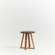 image 5 of Interiors By Premier Stylish Black And Natural Bamboo Round Stool, Durable Bamboo Frame Kitchen Bar Stool, Versatile Bar Stool