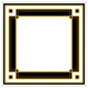 image 1 of Art deco black & gold (Picture Frame) White | XL
