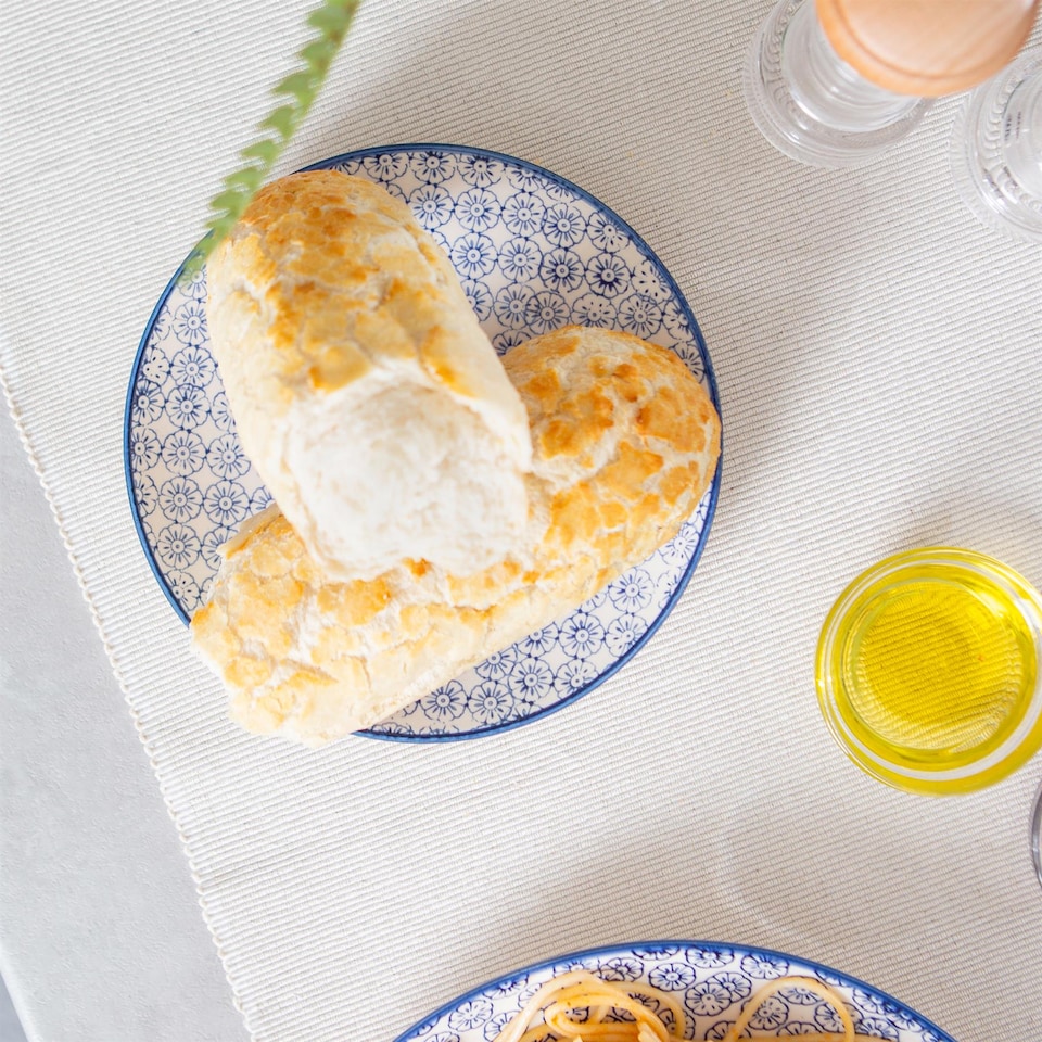 image 1 of Nicola Spring 15 Piece Hand-Printed Tea Set - Orange