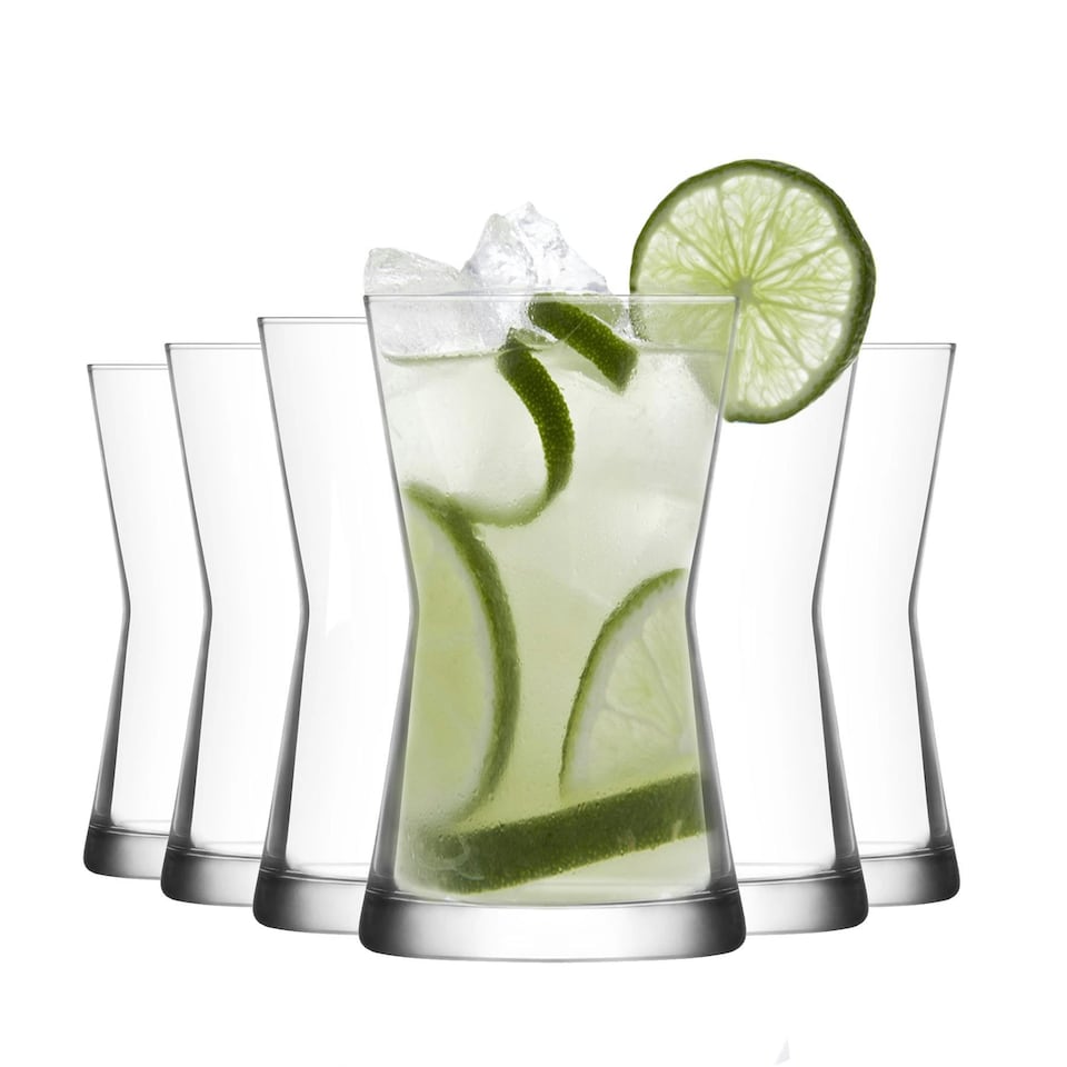 image 1 of LAV Derin Highball Glasses - 350ml - Clear - Pack of 6 Clear