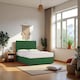 image 1 of Athens Plush Bed Set With Mattress, 2 Drawers Same Side & 24"Headboard