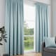 image 1 of Fusion Galaxy Pencil Pleat Curtains Duck Egg