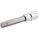 image 2 of 11mm Hex Allen Key Long Bit Internal Socket Metric 1/2" Drive 100mm Length Cr-V