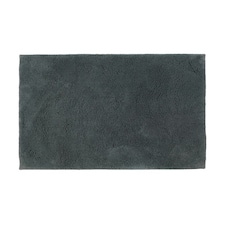 Hotel Luxury Deep Pile Bath Mat - Slip Resistant, Anti-Viral Bathroom Rug | Grey | Charcoal Grey