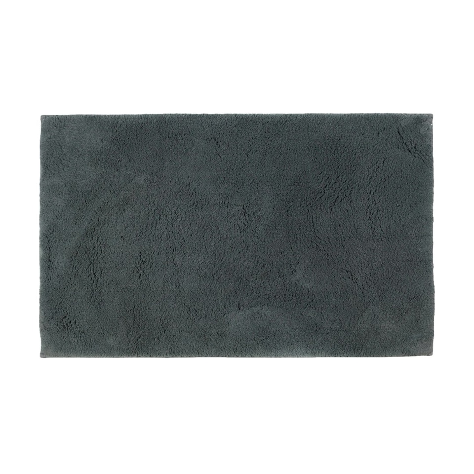 image 1 of Hotel Luxury Deep Pile Bath Mat - Slip Resistant, Anti-Viral Bathroom Rug | Grey | Charcoal Grey
