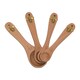 image 2 of Hestia Set of 4 Measuring Spoons Bee Brown | One Size