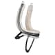image 1 of Velociti Rapida Fleece Lined Leather Curved Horse Flash Noseband - Black - X Full