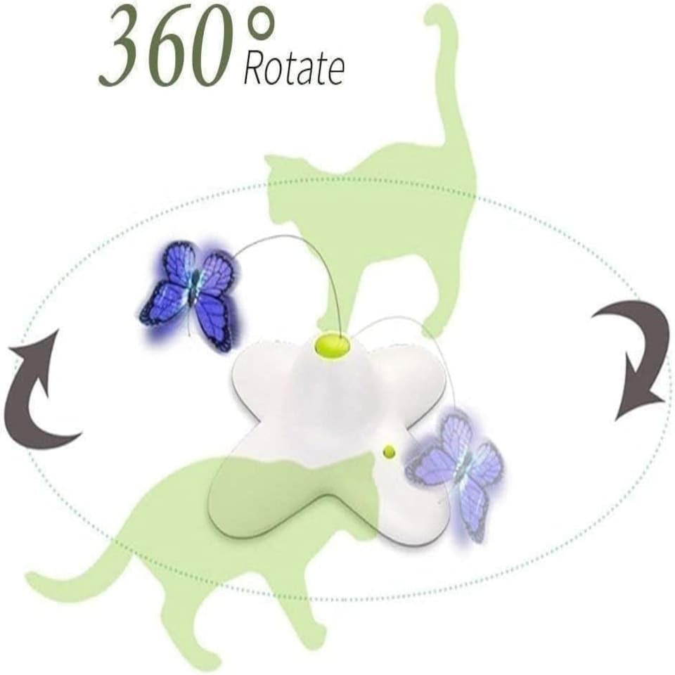 image 1 of All For Paws 6 Pack Interactive Cat Butterfly Flutter Replacements