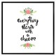 image 1 of Everything starts with a dream (Picutre Frame) Black | S