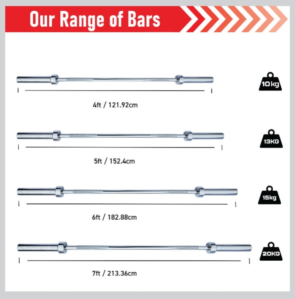 image 1 of Body Revolution Olympic Barbell Bar 5ft