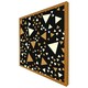 image 4 of Triangles on black (Picture Frame) Grey | XL
