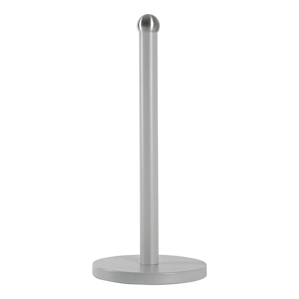 image 1 of Harbour Housewares Grey Metal Kitchen Roll Holder Kitchen Storage Kitchen Towel Holder Kitchen Tissue Holder