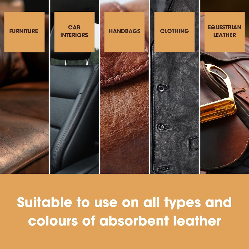image 1 of Furniture Clinic Leather Recolouring Balm (Light Grey) - Colour Restorer for Sofas, Chairs, Car Seats & More - Covers Scratches, Scuffs & Fading - 16 Shades Available