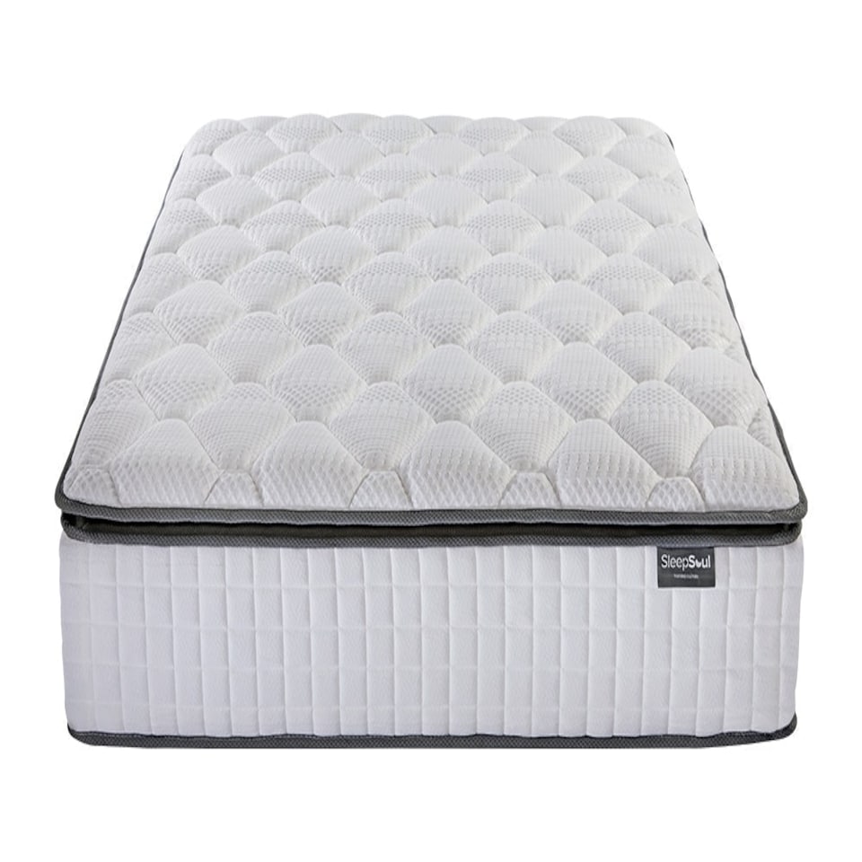 image 1 of SleepSoul Bliss 800 Pocket Memory Pillow Top Mattress White | Super King