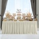 image 8 of Pleated Rectangle Polyester Table Skirt, Decoration Tableware - 21 Feet