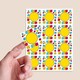 image 2 of Numbers Design 65mm Square Sticker sheet of 12