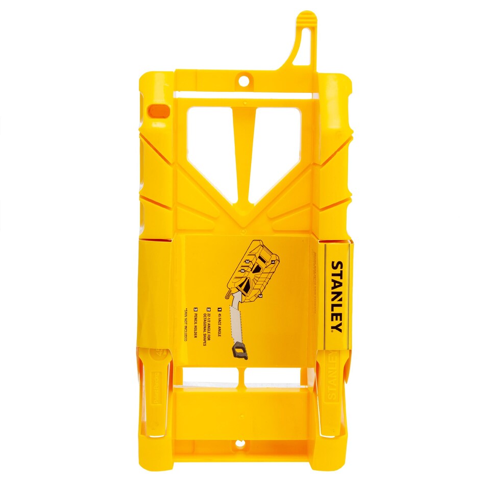 image 1 of Stanley ABS Plastic Mitre Box | Yellow | Yellow | 280mm | 1