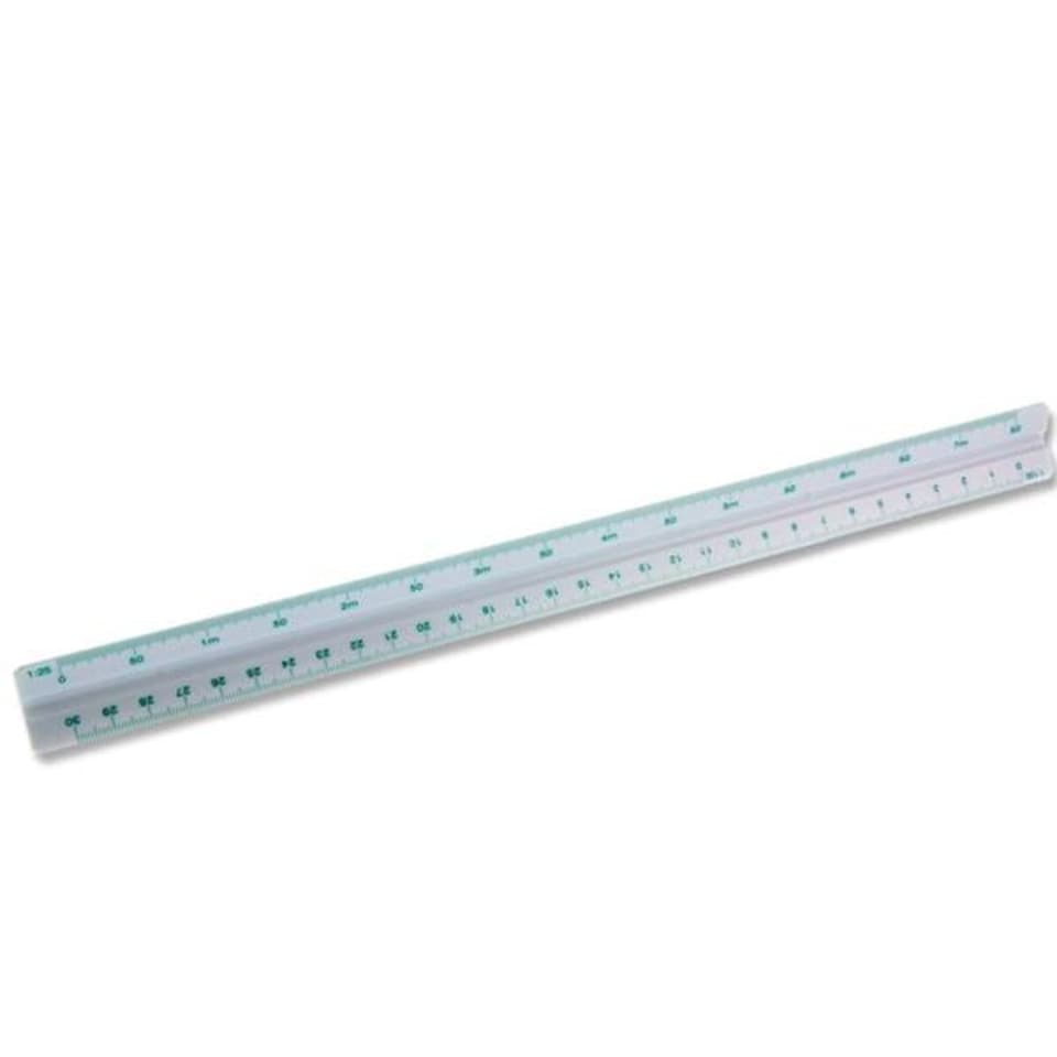 image 1 of 30cm Triangular Scale Ruler In Case by Premier Universal