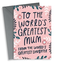 Pretty Greatest Daughter Mother's Day Card For Mum