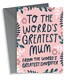 image 1 of Pretty Greatest Daughter Mother's Day Card For Mum