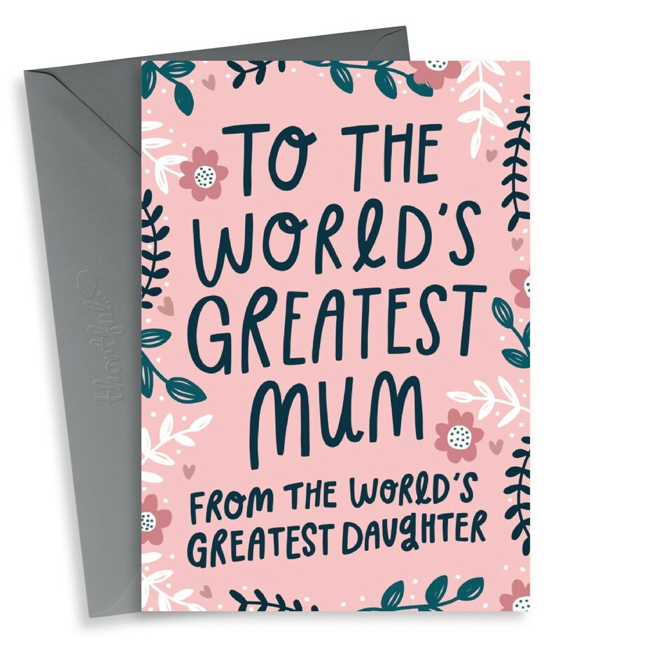 image 1 of Pretty Greatest Daughter Mother's Day Card For Mum