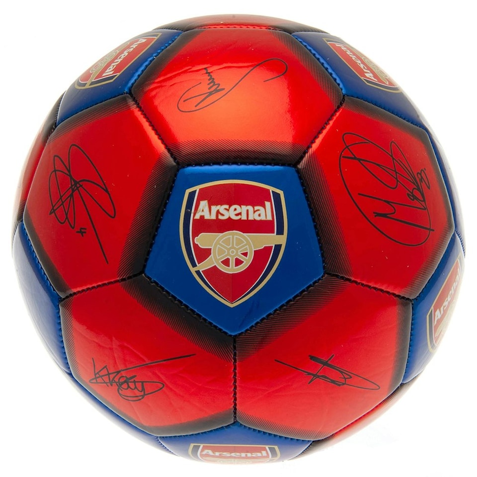 image 1 of Arsenal FC Victory Through Harmony Signature Football - Blue/Red - 5