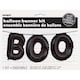 image 2 of 14" Black Halloween "Boo" Foil Letter Balloon Banner Kit
