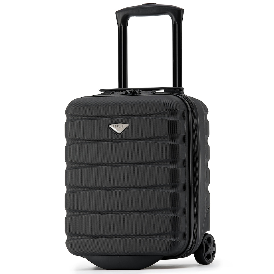 image 1 of Flight Knight Lightweight 2 Wheel ABS Hard Case Suitcases Cabin Carry On Hand Luggage 100+ Airlines Approved - Wizz, Ryanair & easyJet Free Carry On 40x30x20cm | Pink | Rose | Cabin Bag