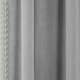image 3 of Pair of Tahiti Grey Pom Pom Trim Voile Panels 137 cm (54 inch) Rod Pocket Linen Look Panels for Bedroom and Living Room