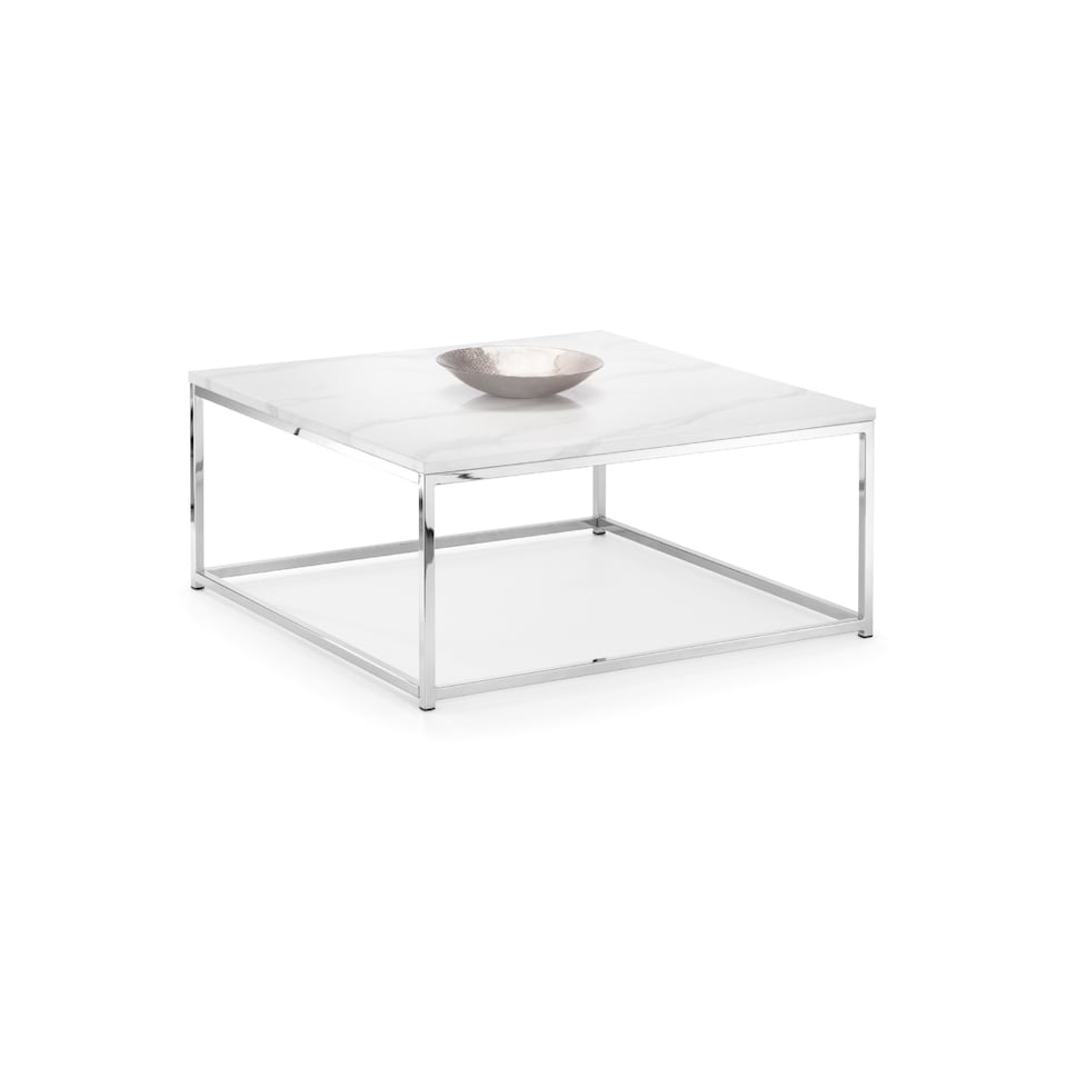 image 1 of Scala White Marble Top Coffee Table