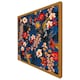 image 4 of Bright red & orange tropical flowers & plants (Picture Frame) Brown | XL