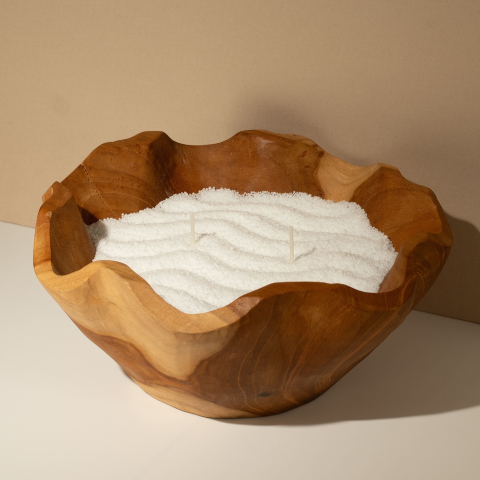 image 1 of Serenityy Unfragranced Candle Sand - White - 300g