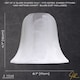 image 7 of Pair of White Alabaster Glass Shades with Traditional Shape for E14 and E27 | White