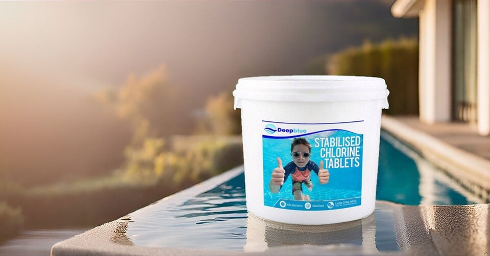 image 1 of Deep Blue Pro - 200g STABILISED Chlorine Tablets 10kg SLOW RELEASE