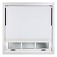 image 1 of FURNISHED Thermal Blackout Roller Blinds with Glitter Edge - (W)50cm x (L)210cm | White | White | (W) 50cm x (L) 210cm