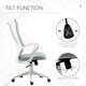 image 4 of Vinsetto High-Back Home Office Chair Height Adjustable Elastic Desk Chair Grey